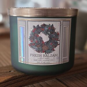Bath & Body Works 14.5oz Fresh Balsam Candle.  NWT.